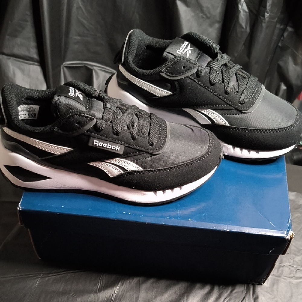 Reebok Kids Black and White Sneakers